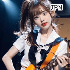 JPN japanese guitar idol girl