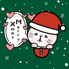 Ugly Cats Sticker 02 Christmas