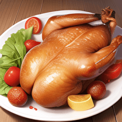 realistic roast chicken