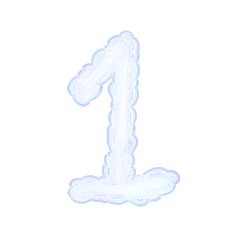 Numbers 0-9 with text