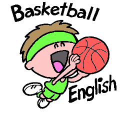 Smiling basketball boy English version