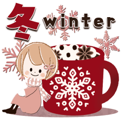 Winter color Cute adult girly