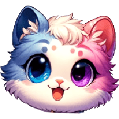 Gemini Cat, a dual-colored feline