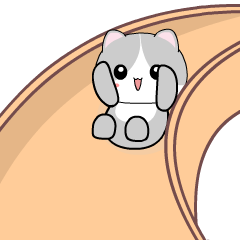 Baby Grey Cat 2 : Animated Stickers