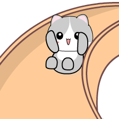 Baby Grey Cat 2 : Animated Stickers