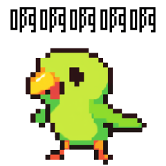pixel party_8bit Parrot3
