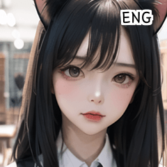 ENG cat-eared female student  A