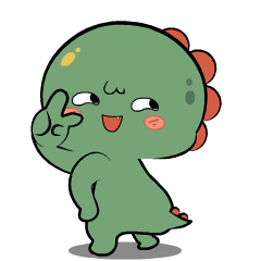Green Dino : Animated Stickers