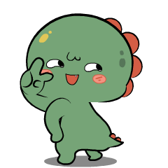 Green Dino : Animated Stickers