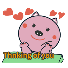 Cute Piggy sweet life stamp (2)