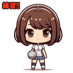 Ai-chan of Volleyball.