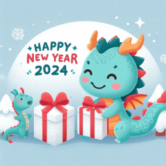 2024 Great Luck Dragon Sticker