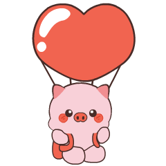 Chubby pig : Animated Stickers