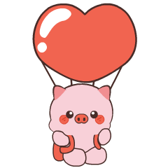 Chubby pig : Animated Stickers