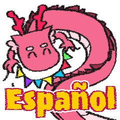 Pink dragon in Spanish