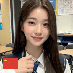 CN Korean school uniform girlfriend