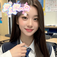 Korean school uniform girl  JP