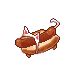 Los-Muteki Pixel art Hotdog Animation