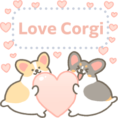 1corgi caring message sticker