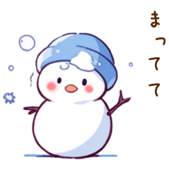 snowman with blue hat 5