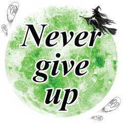 Never give up...One Word Stickers