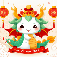 Dragon Stickers! Happy New Year