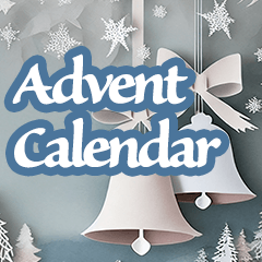 Advent calendar in calm colors Sticker