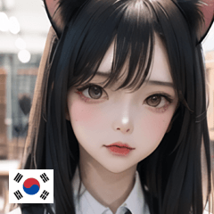 KR cat-eared female student