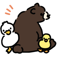 Bear and ducks