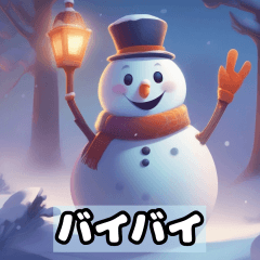 Snow man Sticker 40-1