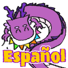 Purple dragon in Spanish