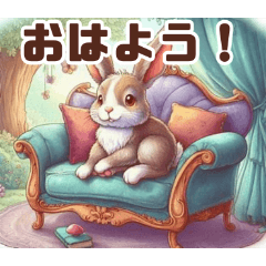 Rabbit on the Sofa