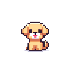 Cute Pixel puppy