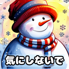 Snow man Sticker 40-2