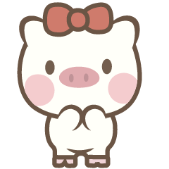 Milulittlemilu Sweet Couple (Pink Pig)