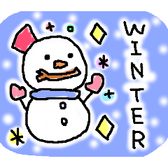 Winter Sticker Emoticons