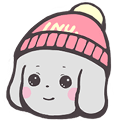 dog which put on a hat