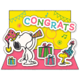Stiker Pop-up Snoopy: Salam Musim Dingin