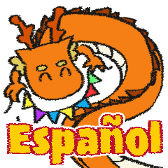 Orange dragon in Spanish