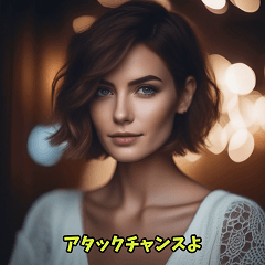 Chic Short-Haired Foreign Beauty