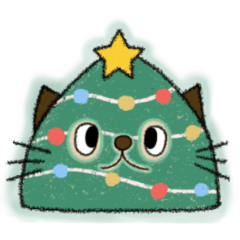 Archly the cat at Christmas