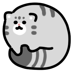 Stiker anime kucing manul