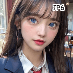 JP6 mixed race school uniform girl