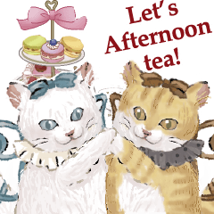 enjoy afternoon tea animals