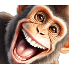 笑い猿