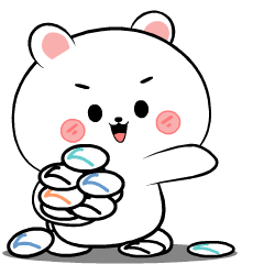 Bear bear White : Animated Stickers