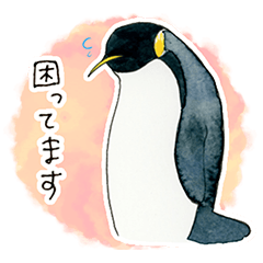 Cute penguin stamps