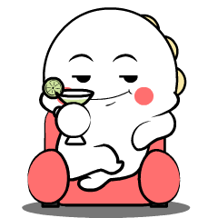 White Dino 7 : Animated Stickers