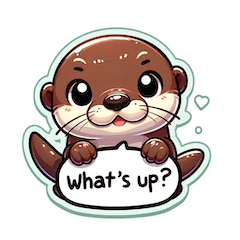 "Otterly Adorable: 40 Playful Stickers"