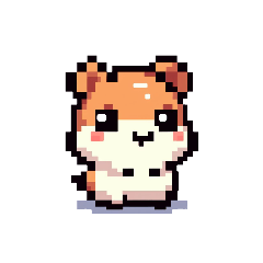 Cute Pixel Hamster